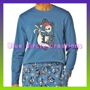 Disney’s Nightmare Before Christmas Men's Pajama Long Sleeve Shirt Large Unisex